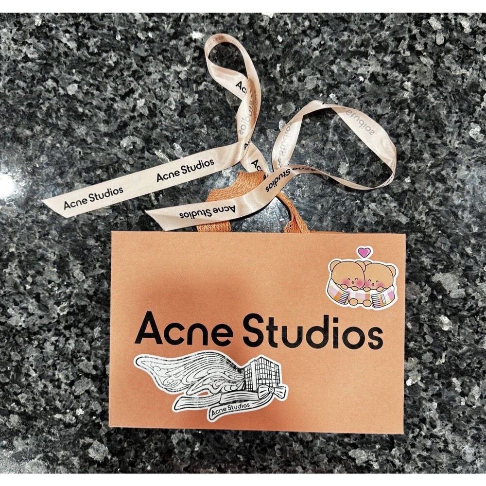 Acne Studios Pink Shopping Empty Gift Bag "12 x 8 x 4"